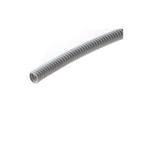 Труба гофрированная ПВХ d20мм тяжелая без протяжки сер. (уп.100м) Ruvinil 12010