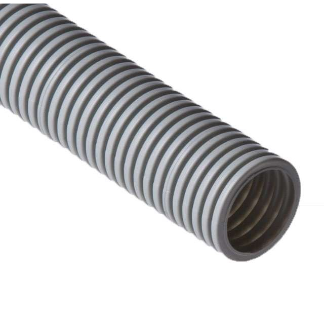 Труба гофрированная ПВХ d50мм тяжелая без протяжки сер. (уп.15м) Ruvinil 15010