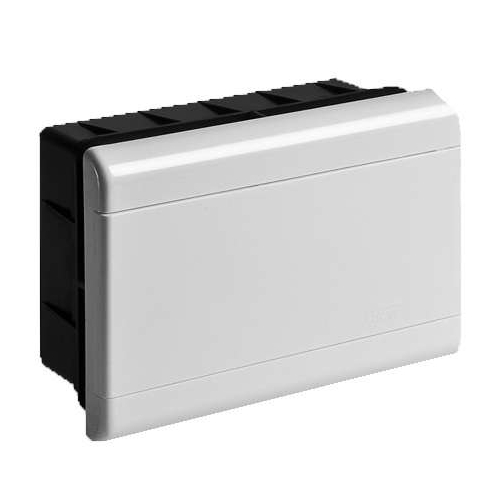 Щиток СП Тусо 9мод. с непрозрач. двер. 222х160х90мм Рувинил 68129Б