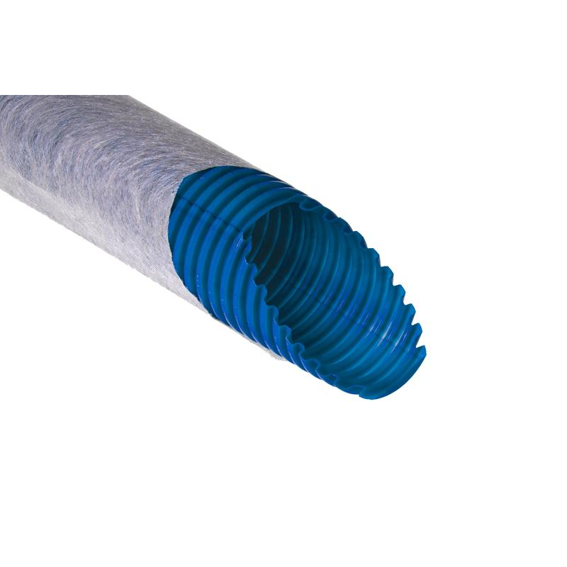 Труба гофрированная одностенная ПНД 90/77мм дренажная с фильтром зел. (уп.50м) Ruvinil Т1-ДР0-090Ф(50)