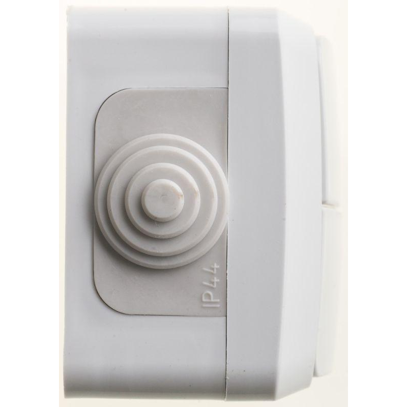 Выключатель 2-кл. ОП Этюд 10А IP44 10AX Серый SchE BA10-042C