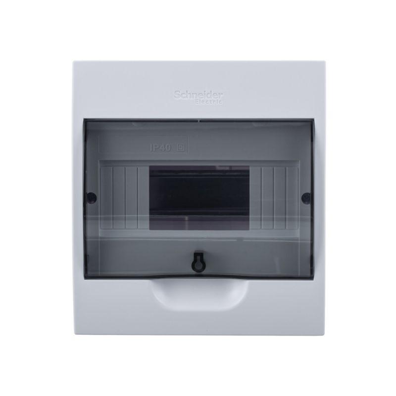 Бокс ОП EASY9 навесн. с прозр. дверью 1ряд 8мод. SchE EZ9E108S2SRU