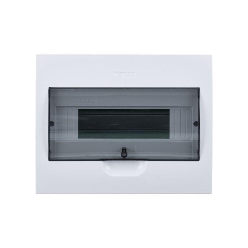 Бокс СП EASY9 встраив. с прозр. дверью 1ряд 12мод. SchE EZ9E112S2FRU