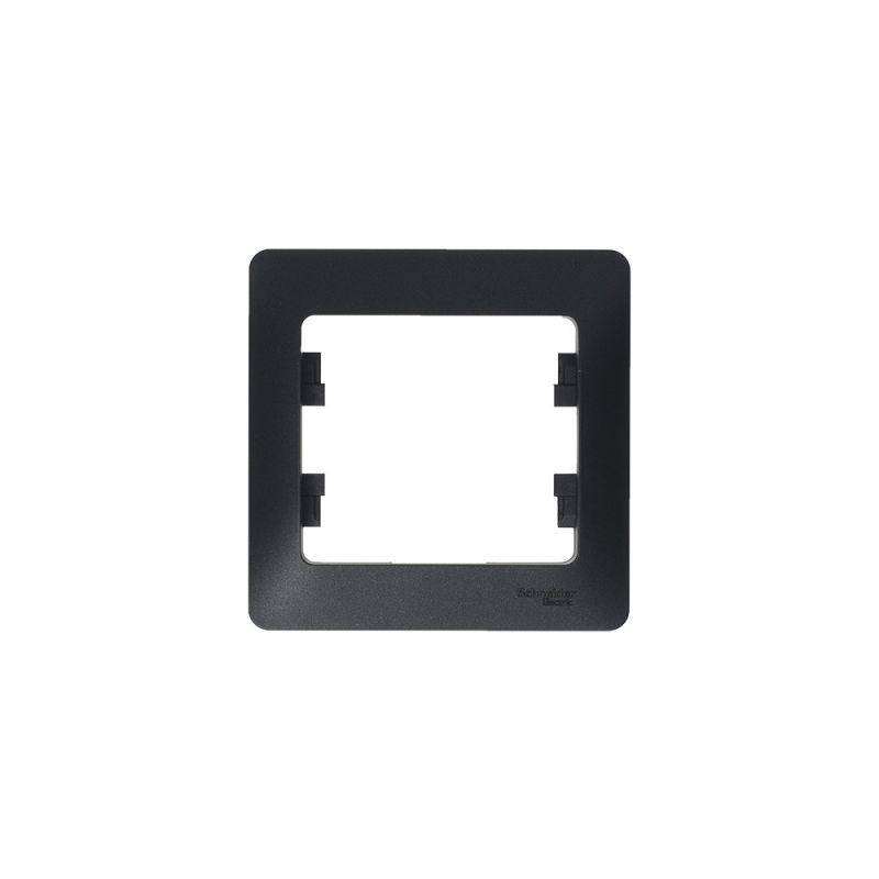 Рамка 1-м Glossa антрацит SchE GSL000701