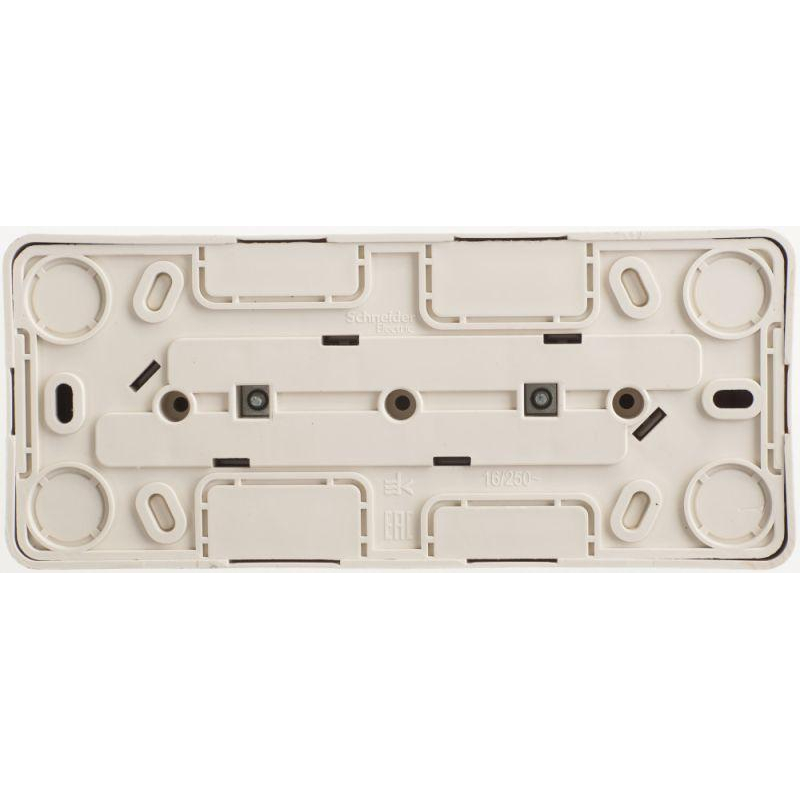 Розетка 3-м ОП Этюд 16А IP20 250В без заземл. без защ. шторок сосна SchE PA16-009D