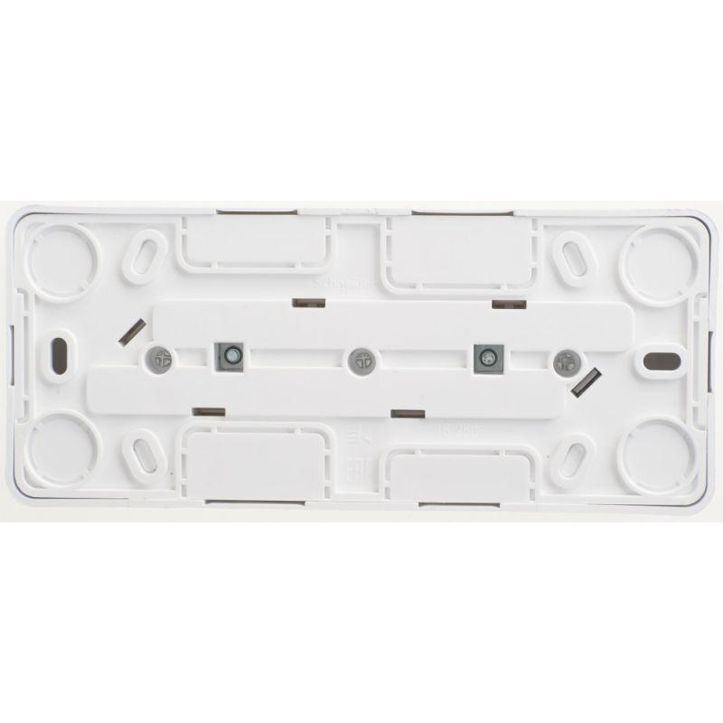 Розетка 3-м ОП Этюд 16А IP20 250В с заземл. защ. шторки бел. SchE PA16-012B