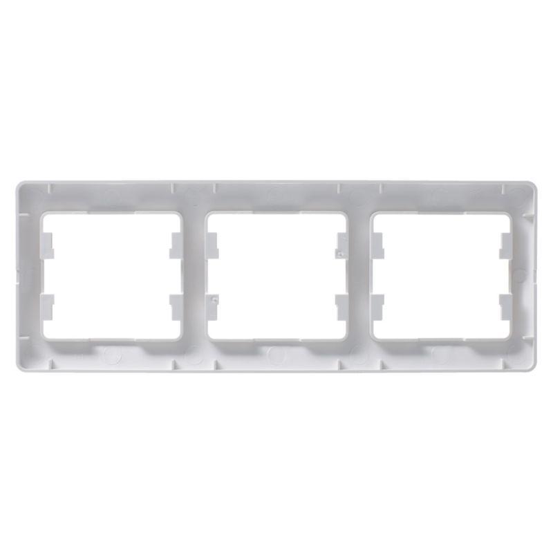 Рамка 3-м Glossa горизонт. перламутр SchE GSL000603