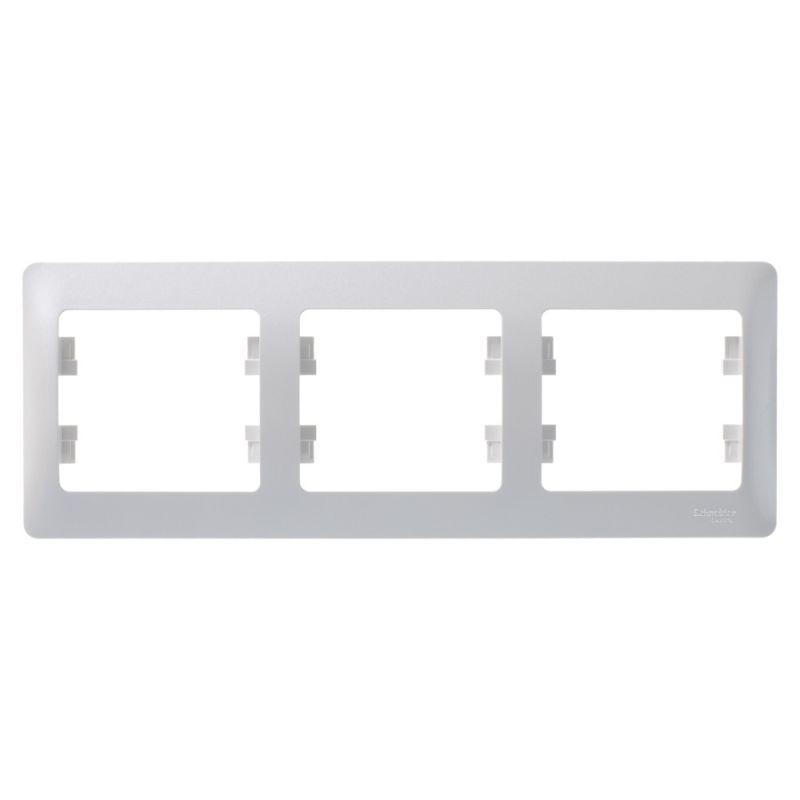 Рамка 3-м Glossa горизонт. перламутр SchE GSL000603