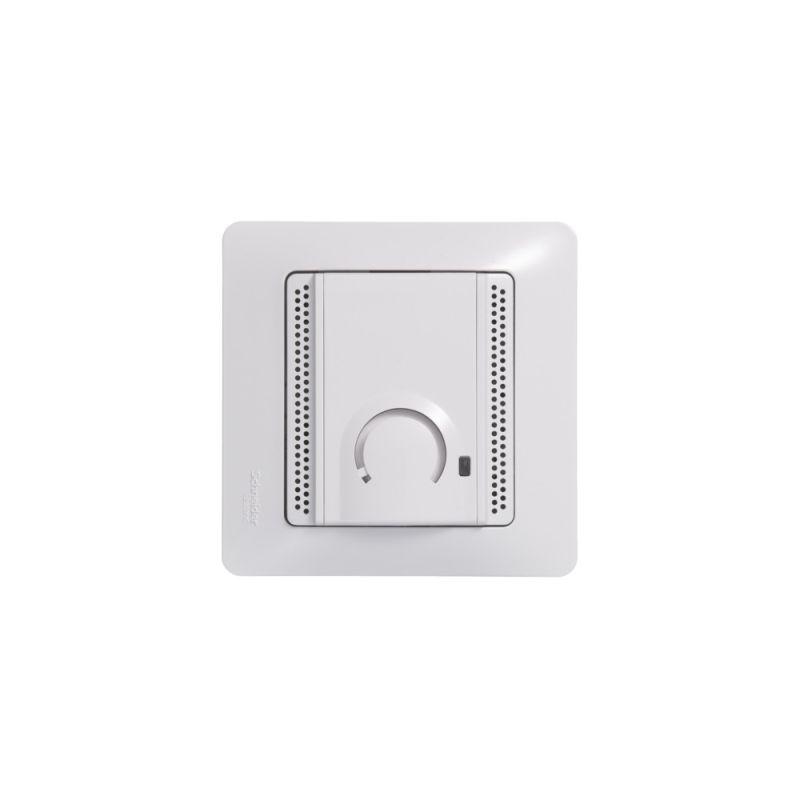 Термостат Glossa электронный для теплого пола с датчиком +5град.C +50град.C 10А в сборе бел. SchE GSL000138