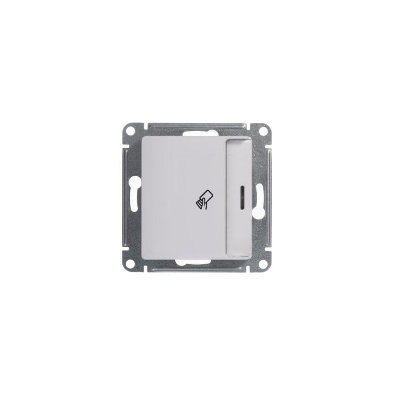 Механизм выключателя карточного 1-кл. 1мод. СП Glossa 10А IP20 (сх. 6) бел. SchE GSL000169