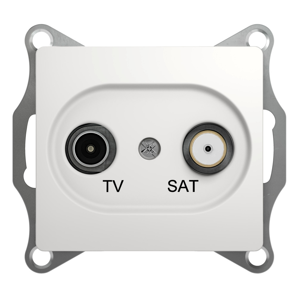 Механизм розетки TV-SAT 1-м СП Glossa 1DB бел. SchE GSL000197