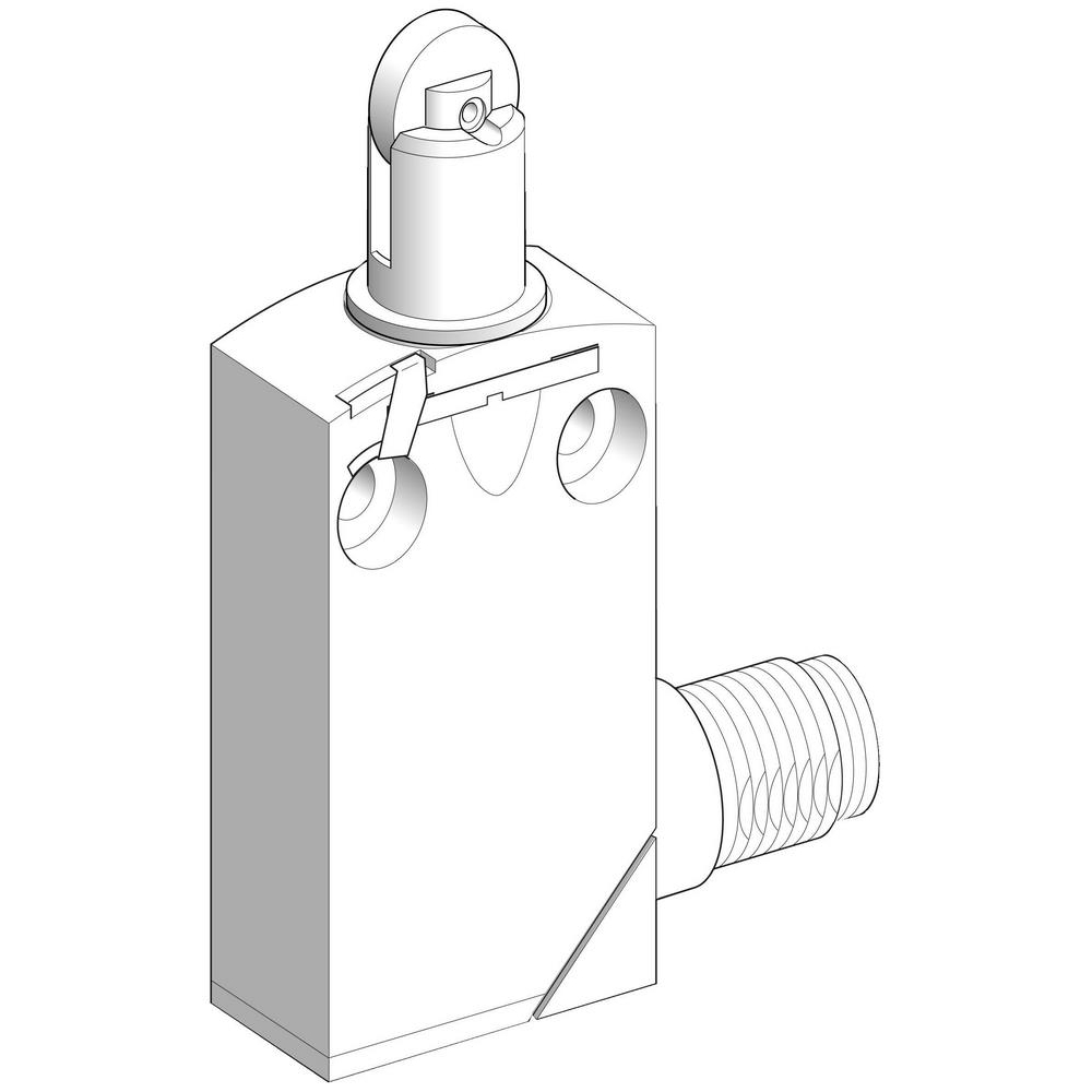 Выключатель конц. стальной ролик-плунжер однополярный СО М12 4-pin SchE XCMD2102M12
