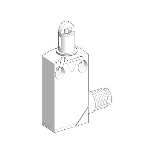 Выключатель конц. стальной ролик-плунжер однополярный СО М12 4-pin SchE XCMD2102M12