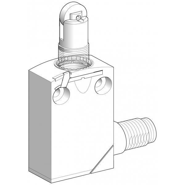 Выключатель конц. стальной ролик-плунжер двухполярный H3+HО М12 5-pin SchE XCMD21F2C12