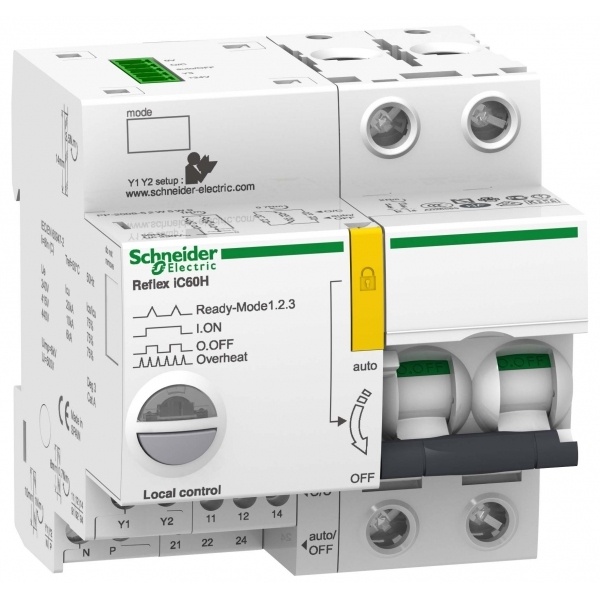 Выключатель автоматический модульный 2п B 10А Acti9 iC60H REFLEX Ti24 SchE A9C64210