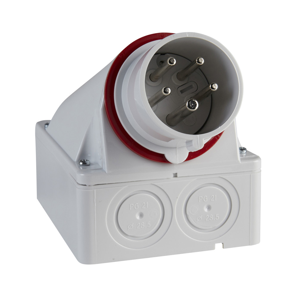 Вилка настенная PLUG WALL MOUNT 16А 3P-E SchE 83508