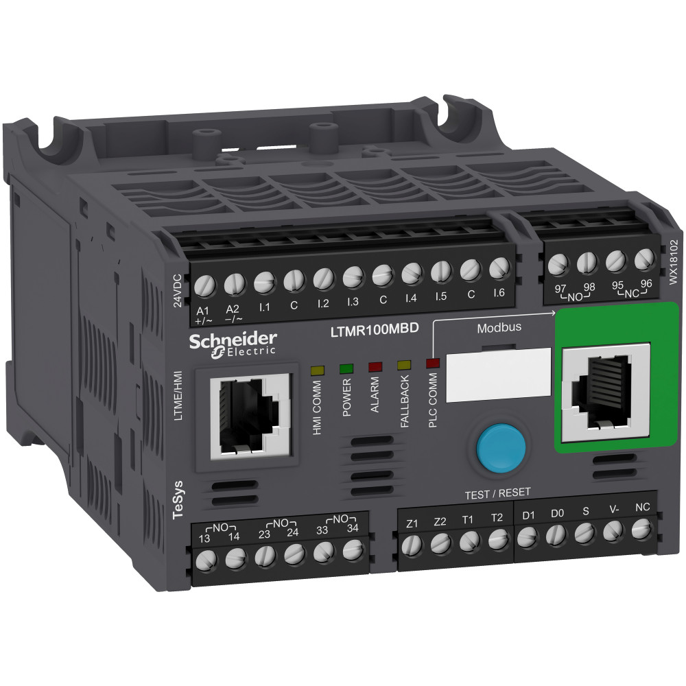 Реле TESYS T MODBUS 5-100А 24В DC SchE LTMR100MBD