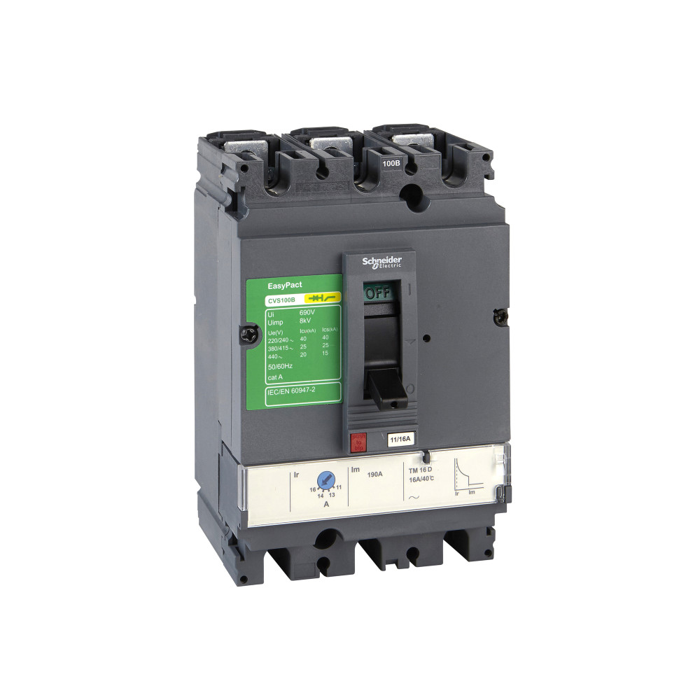 Выключатель автоматический 3п 400А 36кА EasyPact CVS400F TM320D SchE LV540305