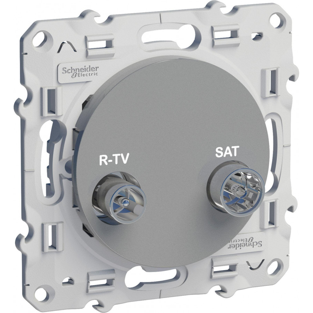 Механизм розетки СП R-TV-SAT Odace алюм. SchE S53R454