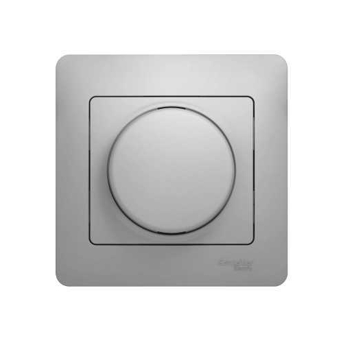 Светорегулятор (диммер) СП Glossa 300Вт поворот. в сборе алюм. SchE GSL000334