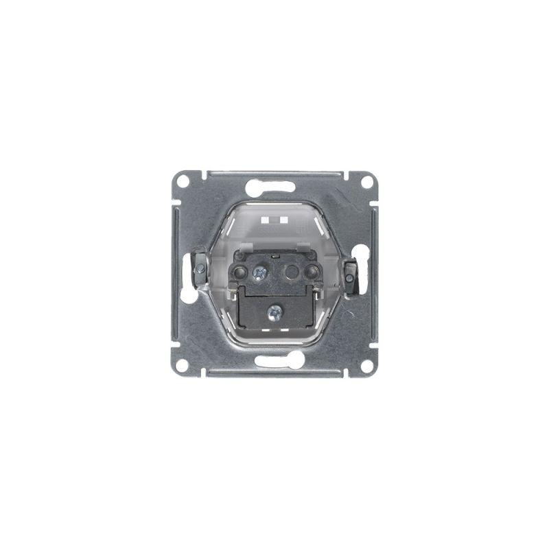 Механизм розетки TV Glossa оконечной 1DB платина SchE GSL001291