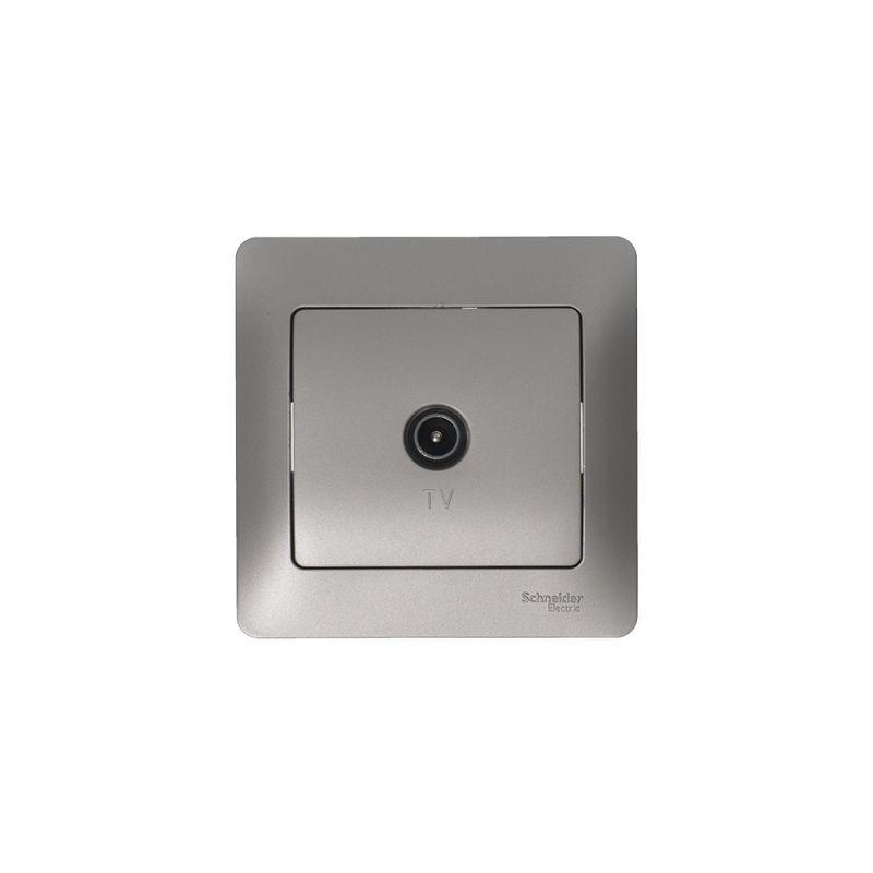 Механизм розетки TV Glossa оконечной 1DB платина SchE GSL001291