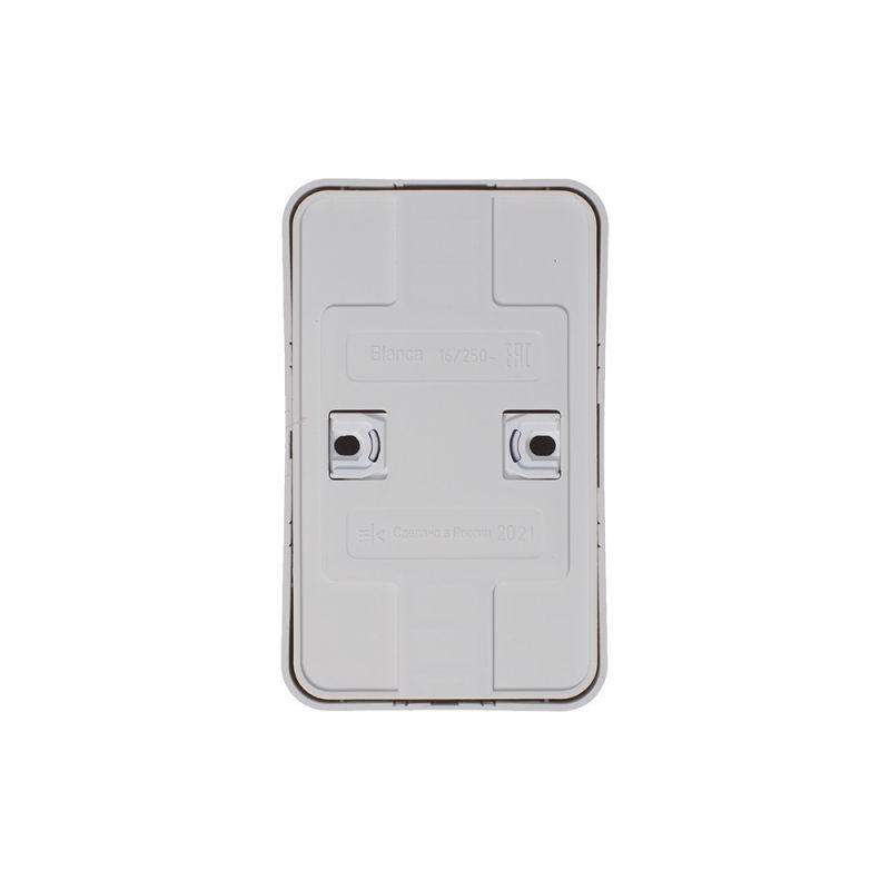 Розетка 2-м ОП Blanca 16А IP20 250В без заземл. без защ. шторок с изолир. пластиной бел. SchE BLNRA000211