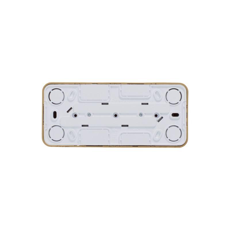 Розетка 3-м ОП Blanca 16А IP20 250В без заземл. без защ. шторок с изолир. пластиной ясень SchE BLNRA000315