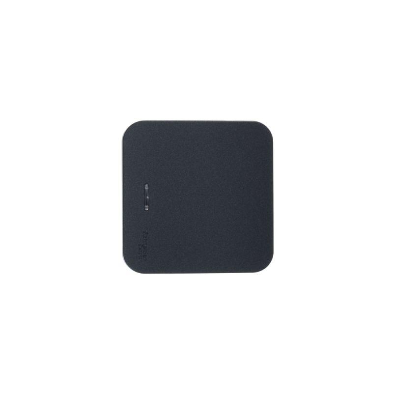 Выключатель 1-кл. ОП Blanca 10А IP20 (сх. 1) 250В с подсветкой с изолир. пластиной антрацит SchE BLNVA101116