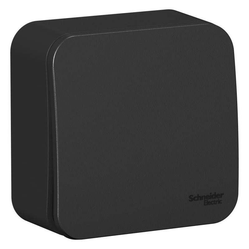 Переключатель 1-кл. ОП Blanca 10А IP20 (сх. 6) 250В с изолир. пластиной антрацит SchE BLNVA106016