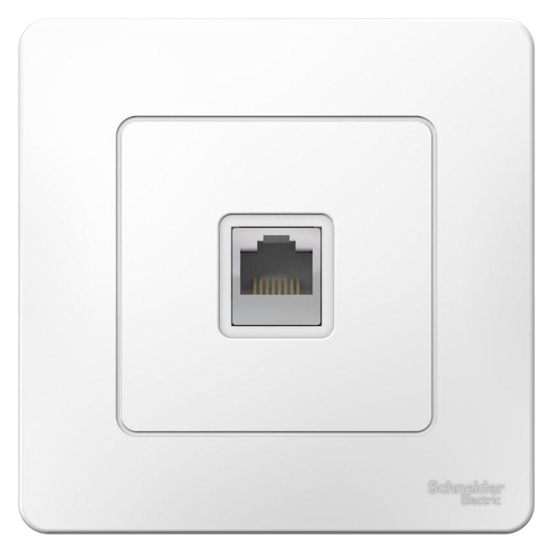 Розетка компьютерная 1-м СП BLANCA RJ45 кат.5e бел. SchE BLNIS045001