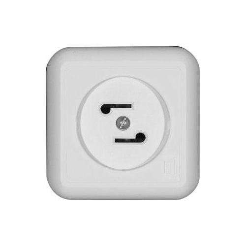 Розетка радиотрансляционная ОП Прима 30В 50-10000Гц бел. (опт. упак) SchE RPVA-B