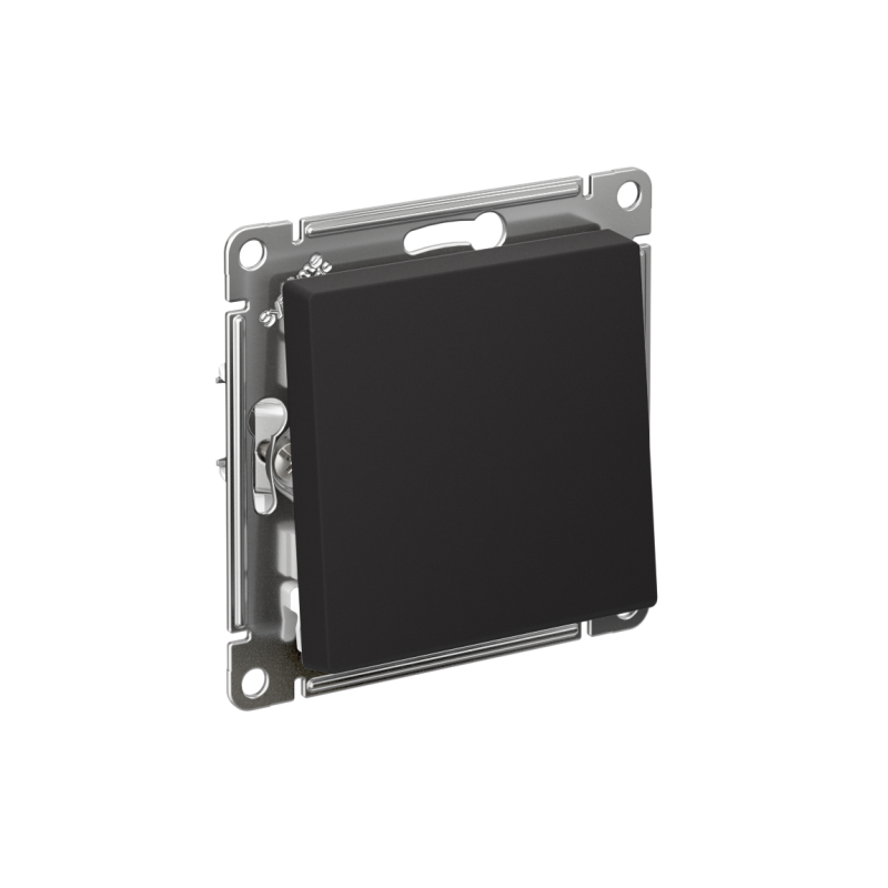 Механизм переключателя 1-кл. СП AtlasDesign 10А IP20 (сх. 6) 10AX карбон SchE ATN001061