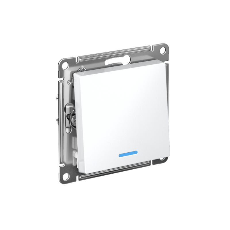 Механизм выключателя 1-кл. СП AtlasDesign 10А IP20 (сх. 1а) 10AX с подсветкой бел. SchE ATN000113