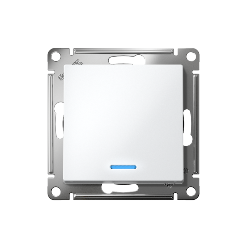 Механизм выключателя 1-кл. СП AtlasDesign 10А IP20 (сх. 1а) 10AX с подсветкой бел. SchE ATN000113