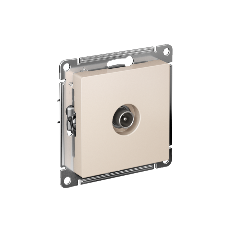 Механизм розетки TV проходной AtlasDesign 4DB беж. SchE ATN000292