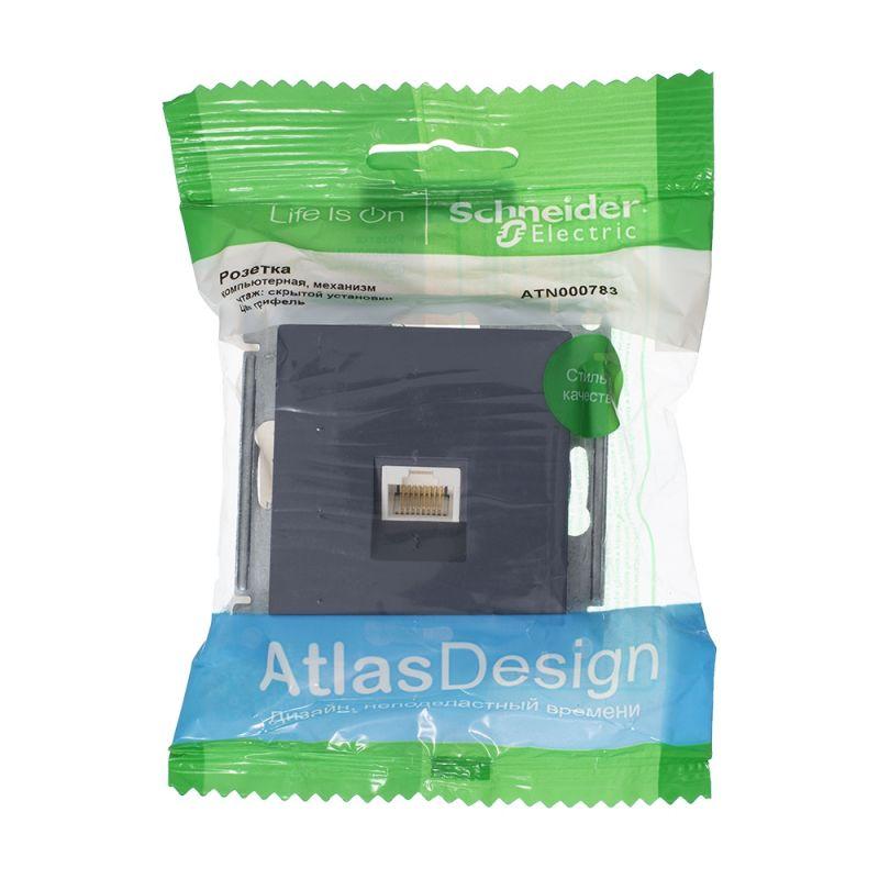 Механизм розетки компьютерной AtlasDesign RJ45 грифель SchE ATN000783