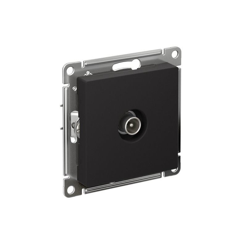 Механизм розетки TV оконечной AtlasDesign 1DB карбон SchE ATN001091