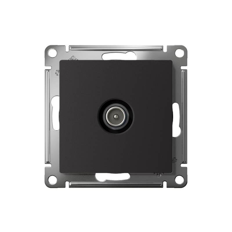 Механизм розетки TV оконечной AtlasDesign 1DB карбон SchE ATN001091