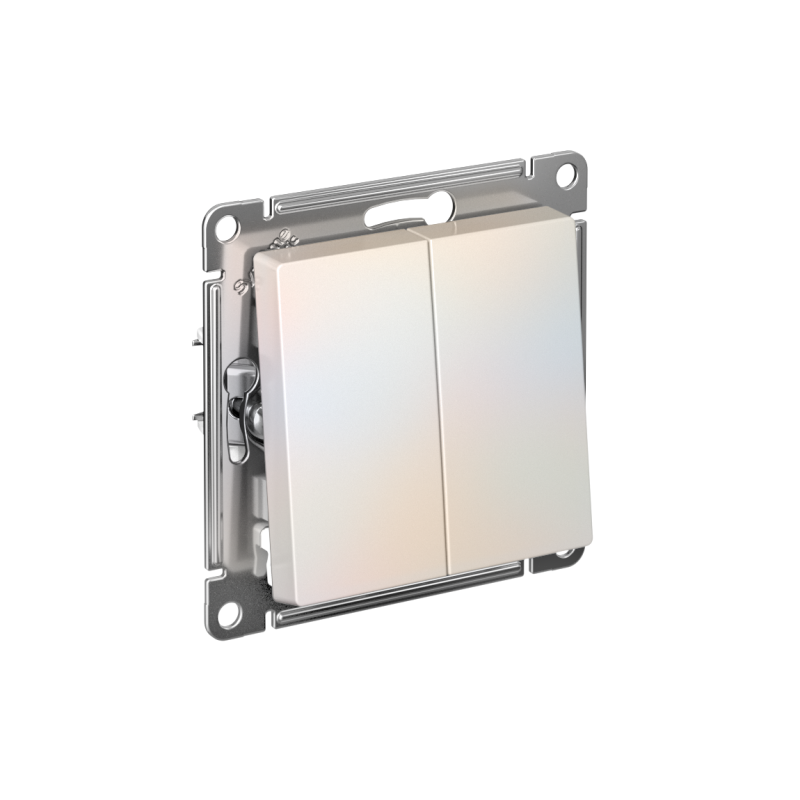 Механизм переключателя 2-кл. СП AtlasDesign 10А IP20 (сх. 6/2) 10AX жемчуж. SchE ATN000465