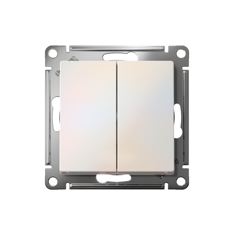 Механизм переключателя 2-кл. СП AtlasDesign 10А IP20 (сх. 6/2) 10AX жемчуж. SchE ATN000465