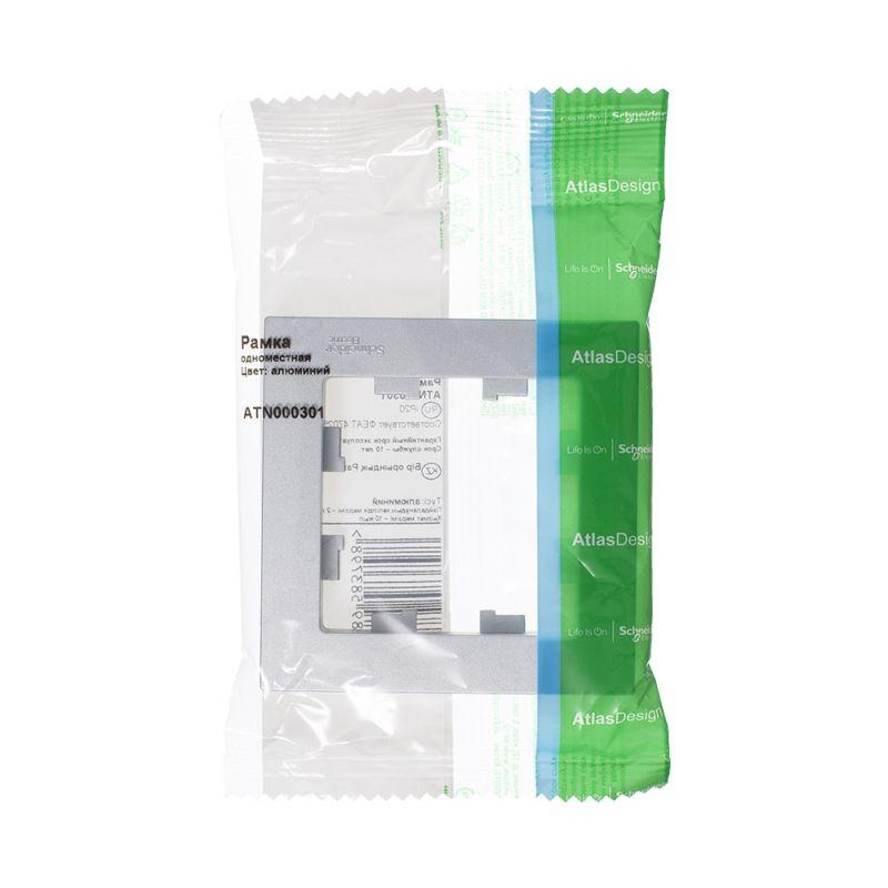 Рамка 1-м AtlasDesign алюм. SchE ATN000301