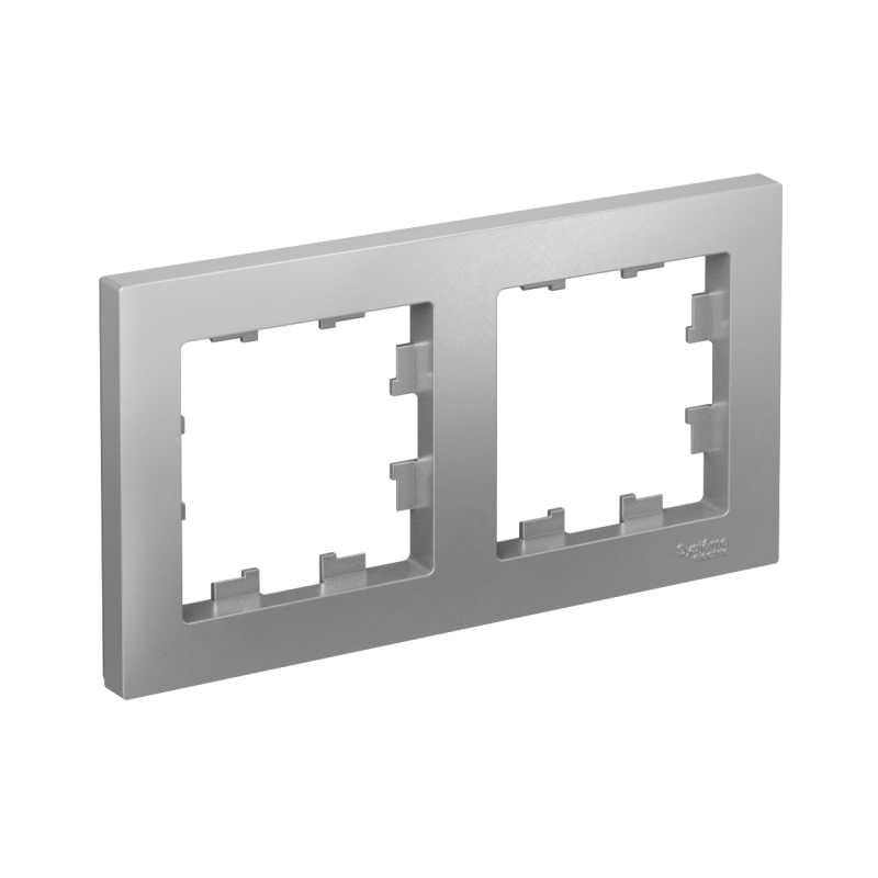 Рамка 2-м AtlasDesign универс. алюм. SchE ATN000302