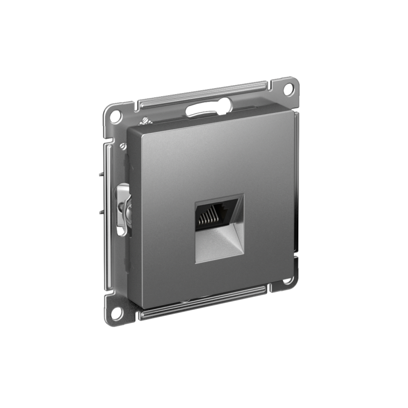 Механизм розетки компьютерной AtlasDesign RJ45 сталь SchE ATN000983