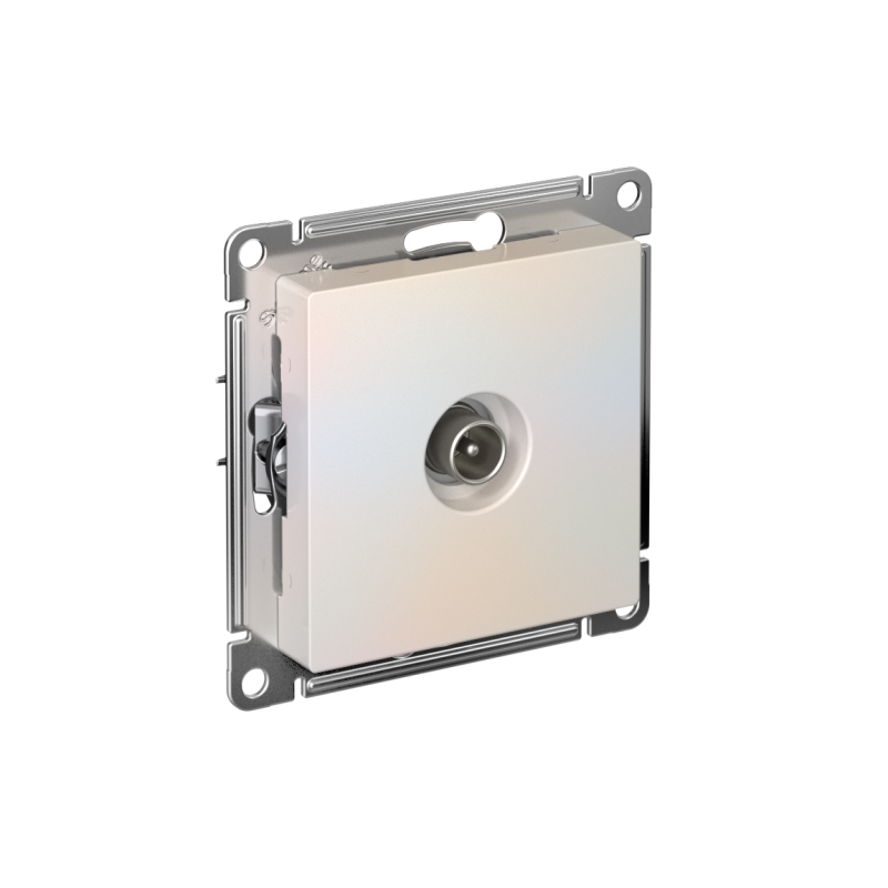 Механизм розетки оконечной TV AtlasDesign 1DB жемчуж. SchE ATN000491