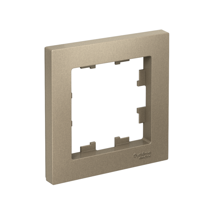 Рамка 1-м AtlasDesign шампань SchE ATN000501