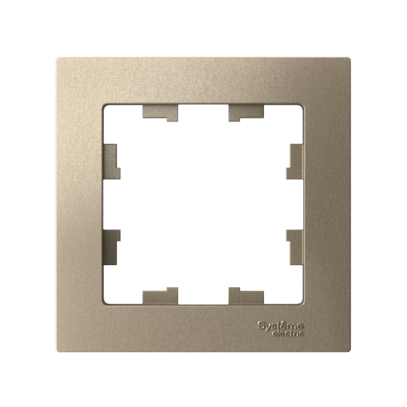 Рамка 1-м AtlasDesign шампань SchE ATN000501