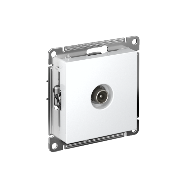 Механизм розетки TV проходной AtlasDesign 4DB бел. SchE ATN000192