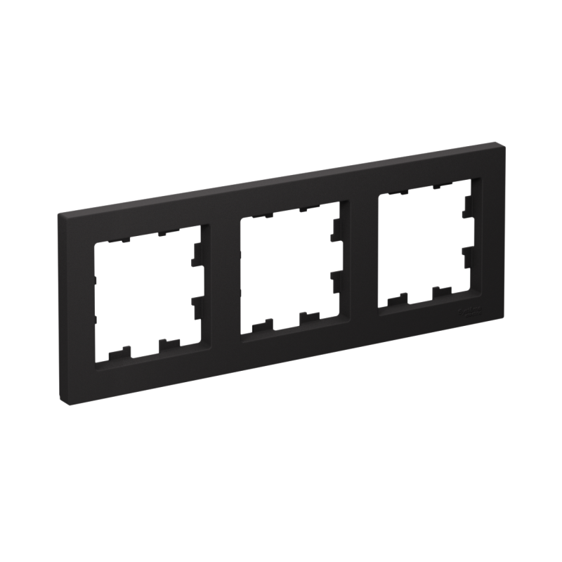 Рамка 3-м AtlasDesign универс. карбон SchE ATN001003