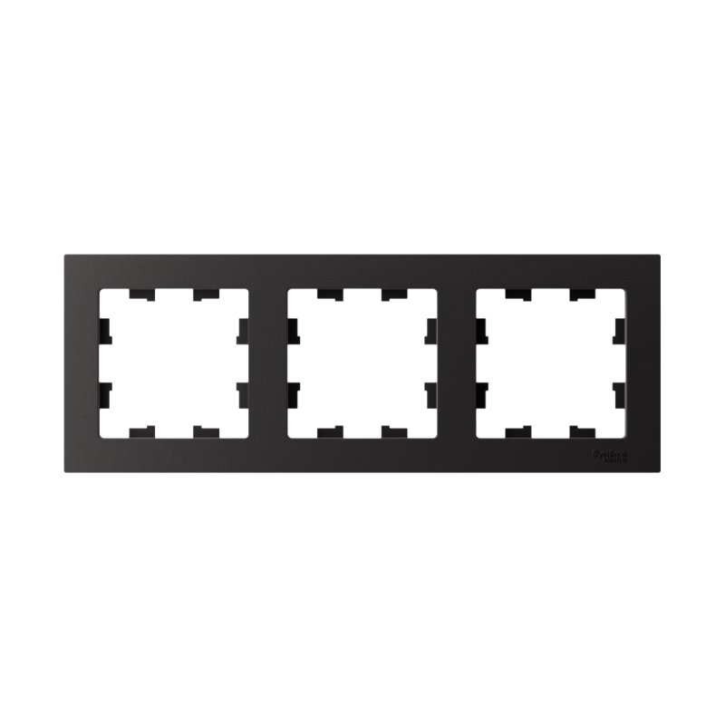 Рамка 3-м AtlasDesign универс. карбон SchE ATN001003